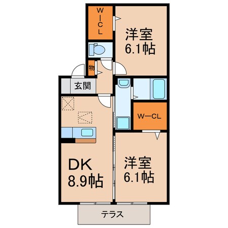 フロレスタ（喜惣治）の物件間取画像